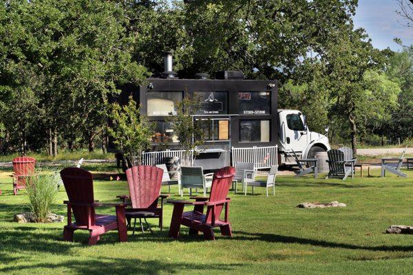 Chef Mark is on-site daily with an amazing food truck.  Try the pizza.