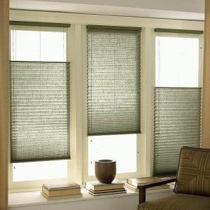 Top down bottom up cordless cellular / honeycomb shades.