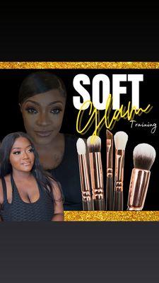 Soft glam makeup training