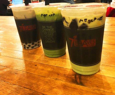 Taro - Soy Matcha - Mung Bean