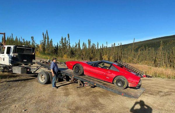 Gary had all the right equipment to get this car with very little ground clearance loaded without any trouble.