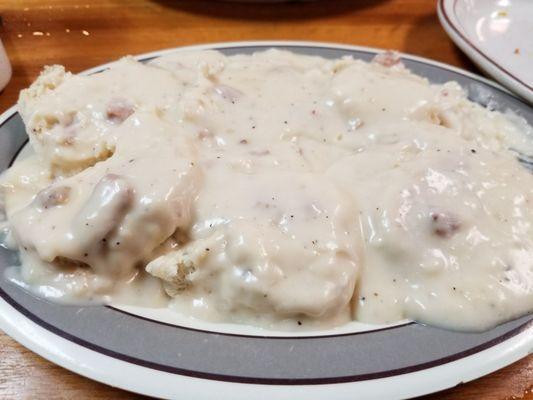 Biscuits and gravy.