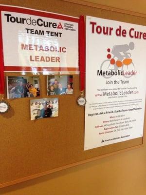 They have a team for Tour de Cure!