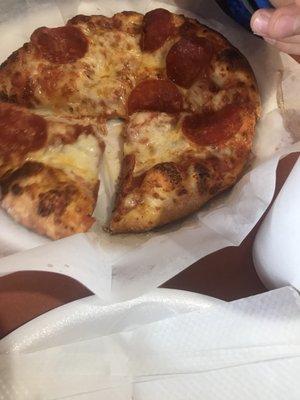 Small personal pepperoni