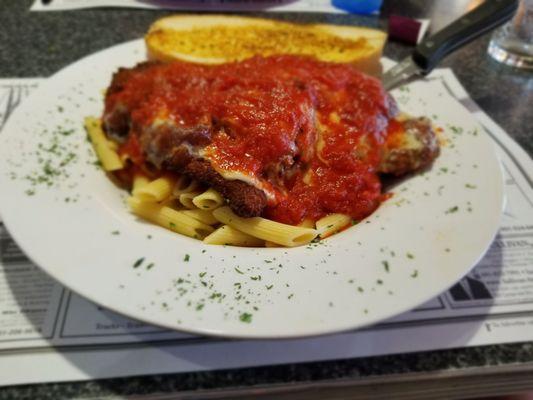 Chicken parm - nicely presented