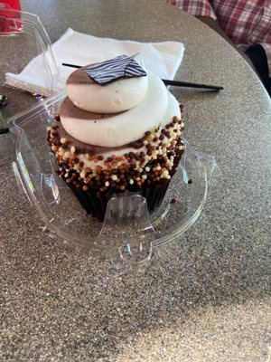 The zebra cupcake is a nice treat at $5.49