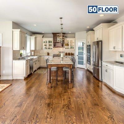 hardwood flooring in kitchen