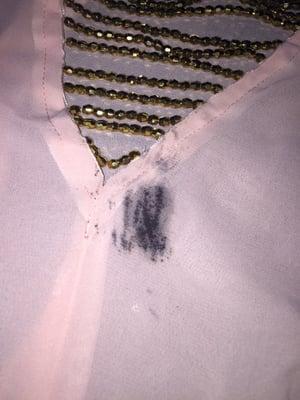 Ruined shirt from hair dye.