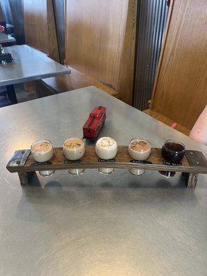 Coffee flight. Loved it!!!!!