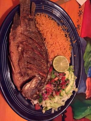 Specials- las favorite-#47 tilapia+avocado salad