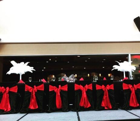 View of head table