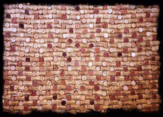 Wine cork wall @ Lightning Ridge Cellars in Sonoita, AZ