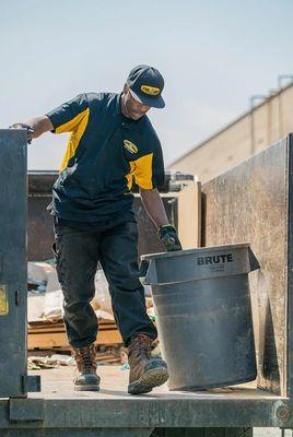 Our team hard at work removing your junk!