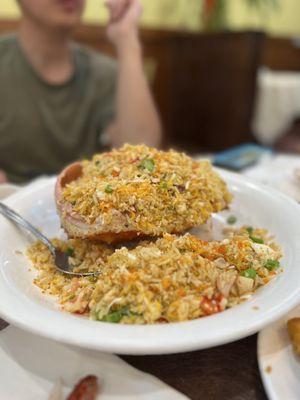 King crab 3 way - fried rice