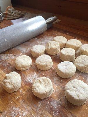 Home made buttermilk biscuits