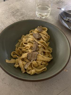 Tagliatelle with black truffle