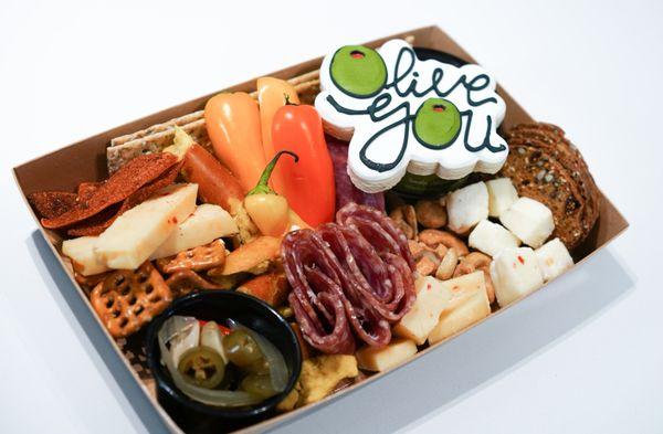 Sharable Charcuterie box with something for everyone