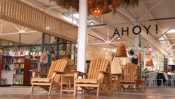 Inside view from front - a down to earth collective of local shops inside an-eco-friendy conversion of a 1920's building in downtown OKC!