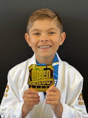 Vision BJJ creates Winners! My son and his Gold Medal! Thank you!!!!