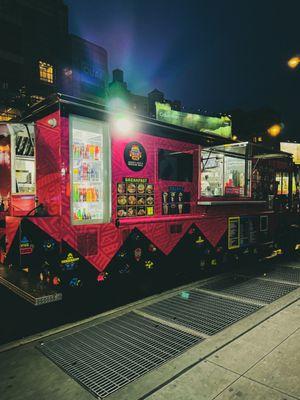 Mexican food truck. Late night