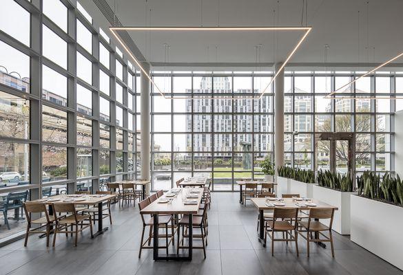 Glass enclosed Atrium