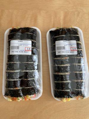 Fresh homemade kimbap ! Yum!