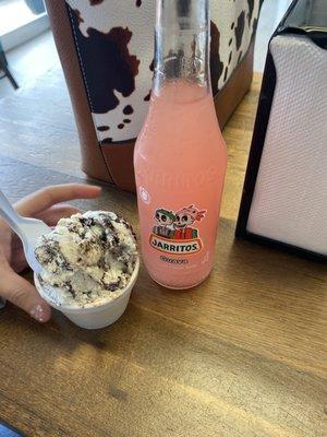 Guava soda and ice cream