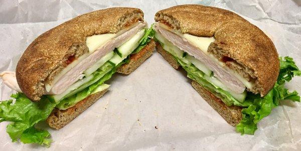 Toasted Turkey Bagelwich!!