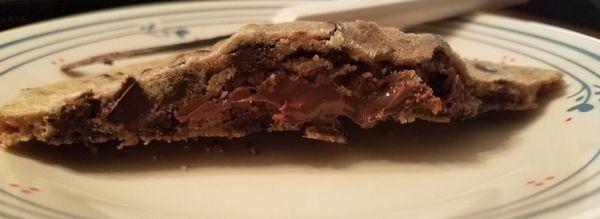 Nutella filled cookie.  Cross section