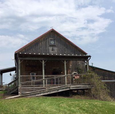 The exterior of the tasting room