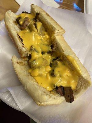 Brisket Cheesesteak Sandwich