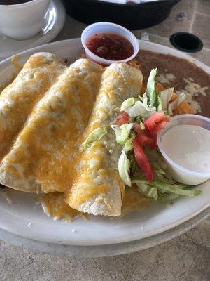 Enchilada w carne asana