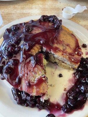 Blueberry pancakes