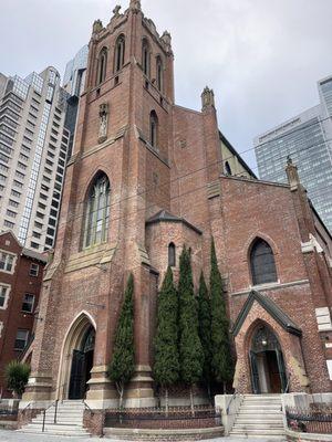 View of the front of St. Patrick's Church