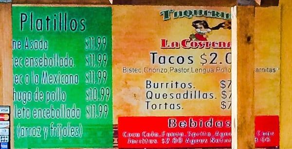 Taqueria La Costena