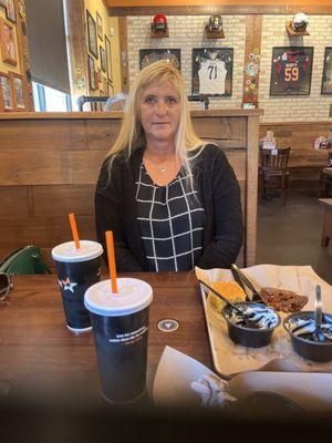 My wife, she enjoyed her meal. .. retired Air Force CAPT, 25 years 9 months