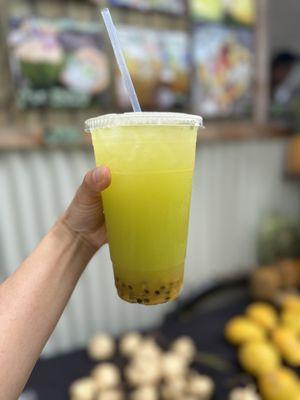 Sugarcane passionfruit juice