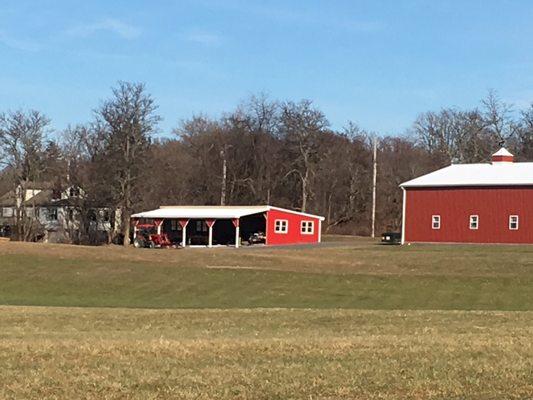 Pole barn finished