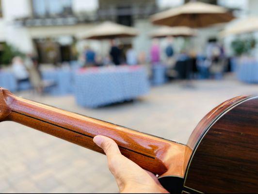 Guitarist, Alex Guillen plays bossa nova and jazz for private event in San Diego.