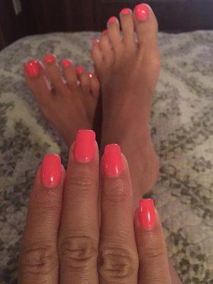 Gel polish on natural nails