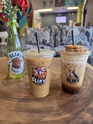 Dulce De Leche Iced Latte & Tiramisu Iced Latte