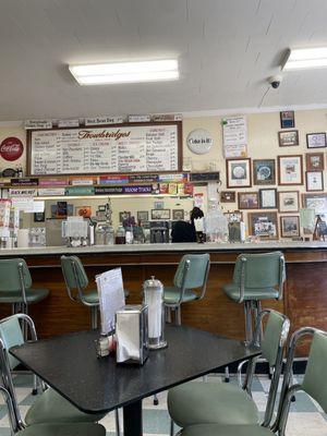 Traditional sandwich shop and ice cream parlor