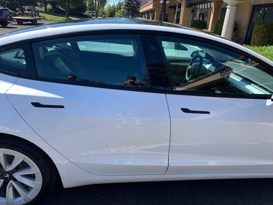 Tesla model 3 prior to tint