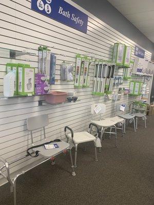 Bath chairs and other bath safety products