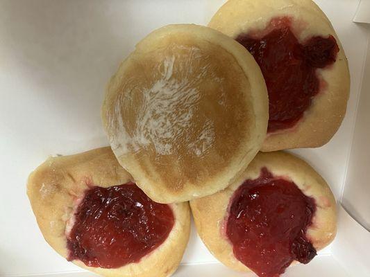 Perfect bake on the bottom cherry kolache