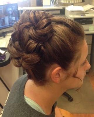 Danielle's Cinderella like updo FABULOUS