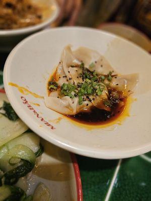 Dumplings in chili oil - highly recommend