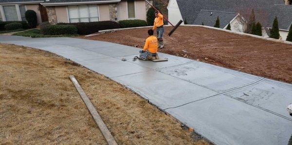 Driveway Replacement in Marietta.  Lake Fjord 30068