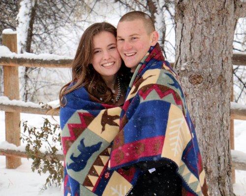 My hair stayed perfectly throughout the day and through the snow while taking engagement pictures!