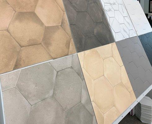 Hexagon tiles